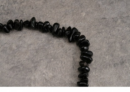 Pendant Bone Beaded Necklace Black Bird