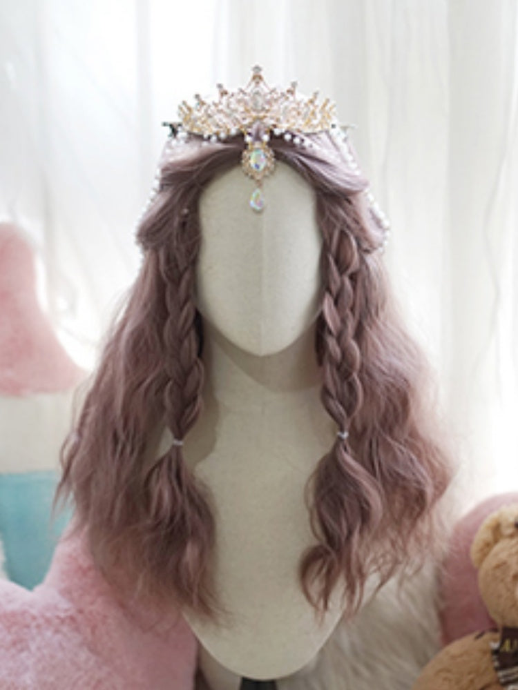 Light Purple Long Wavy Wig