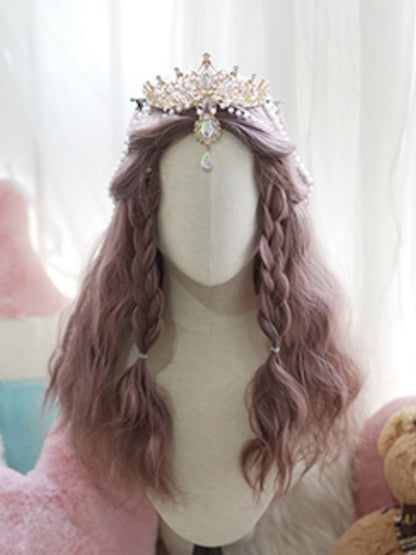 Light Purple Long Wavy Wig