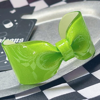 Y2K Bowknot Rot Rot/Weiß/Grün/Rose Manschette