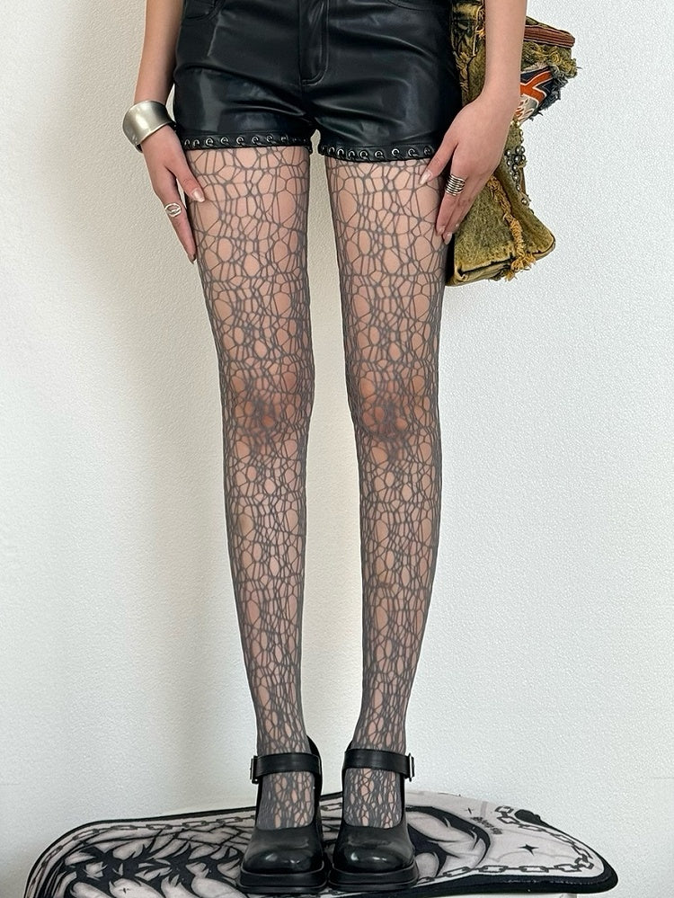 Wasteland Options Tights Punk 5 Cut-out Details Color