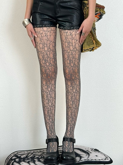 Wasteland Options Tights Punk 5 Cut-out Details Color
