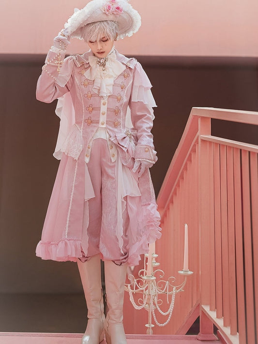 Pink Sakura Fashion Cape Style Design Coat Ouji Prince