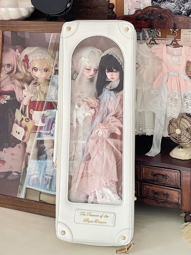 – Scale Multi-Style Gold (Crossbody/Backpack/Tote) 1/4 Bag White BJD Doll