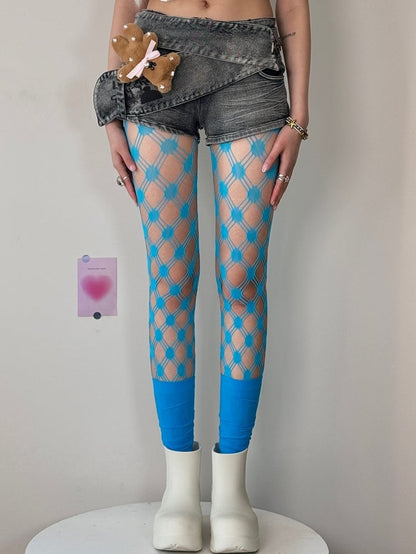 Cut-out Design Punk Color Options 5 Tights