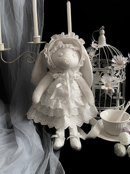 White Backpack / Bag Crossbody + Lamb Hat Dress