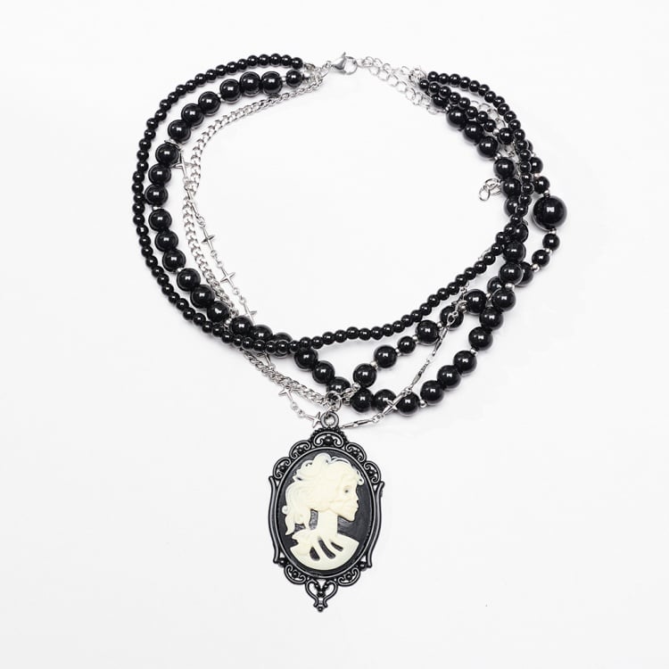 Goth Cross Multi Layers Necklace