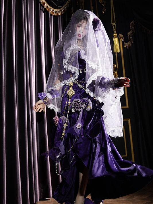 Purple Shimmering Veil