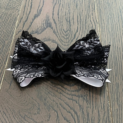 Bowknot Floral 4 Design Color Options Hairclip Trim Lace