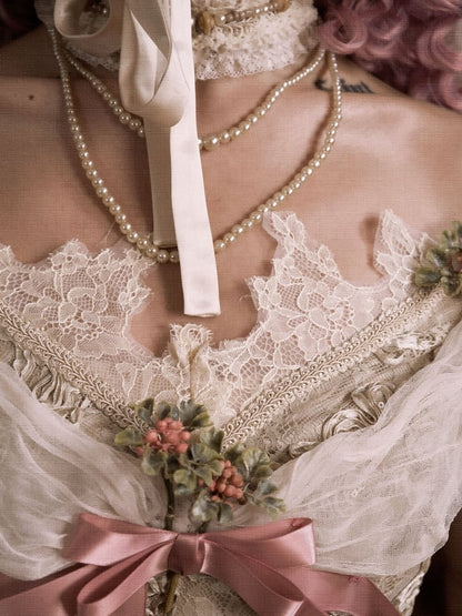 Puff Sleeves and Edwardian Vintage Top Off-the-shoulder Neckline