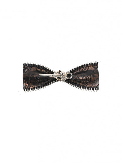 Dark Brown Punk Bowknot Hairclip