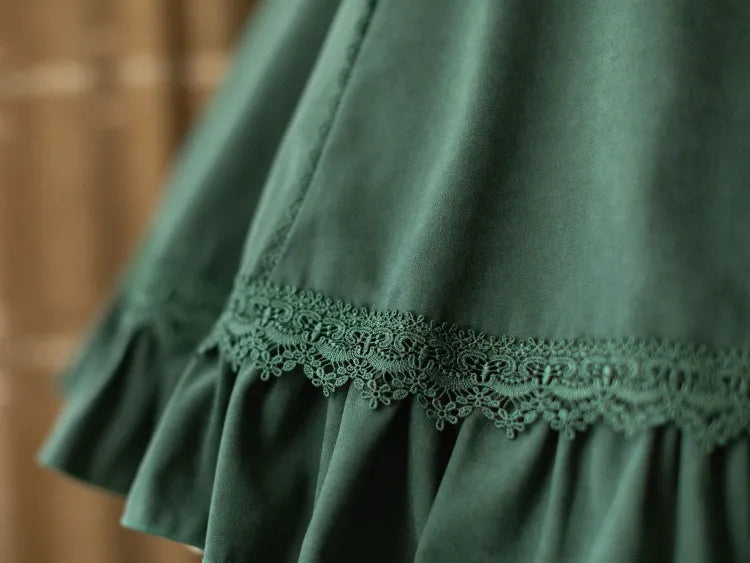 Historical Underbust 1950s Neck Dress Vibes Halter Green