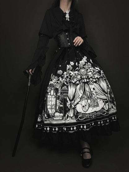 Belt Leather PU Boned Black Corset