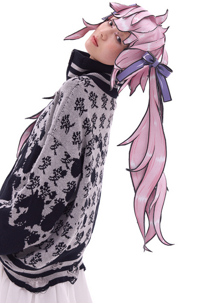 Hat Ponytail Double Wig
