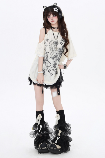 Lucky Cool Top Angel Sweet Over Lace