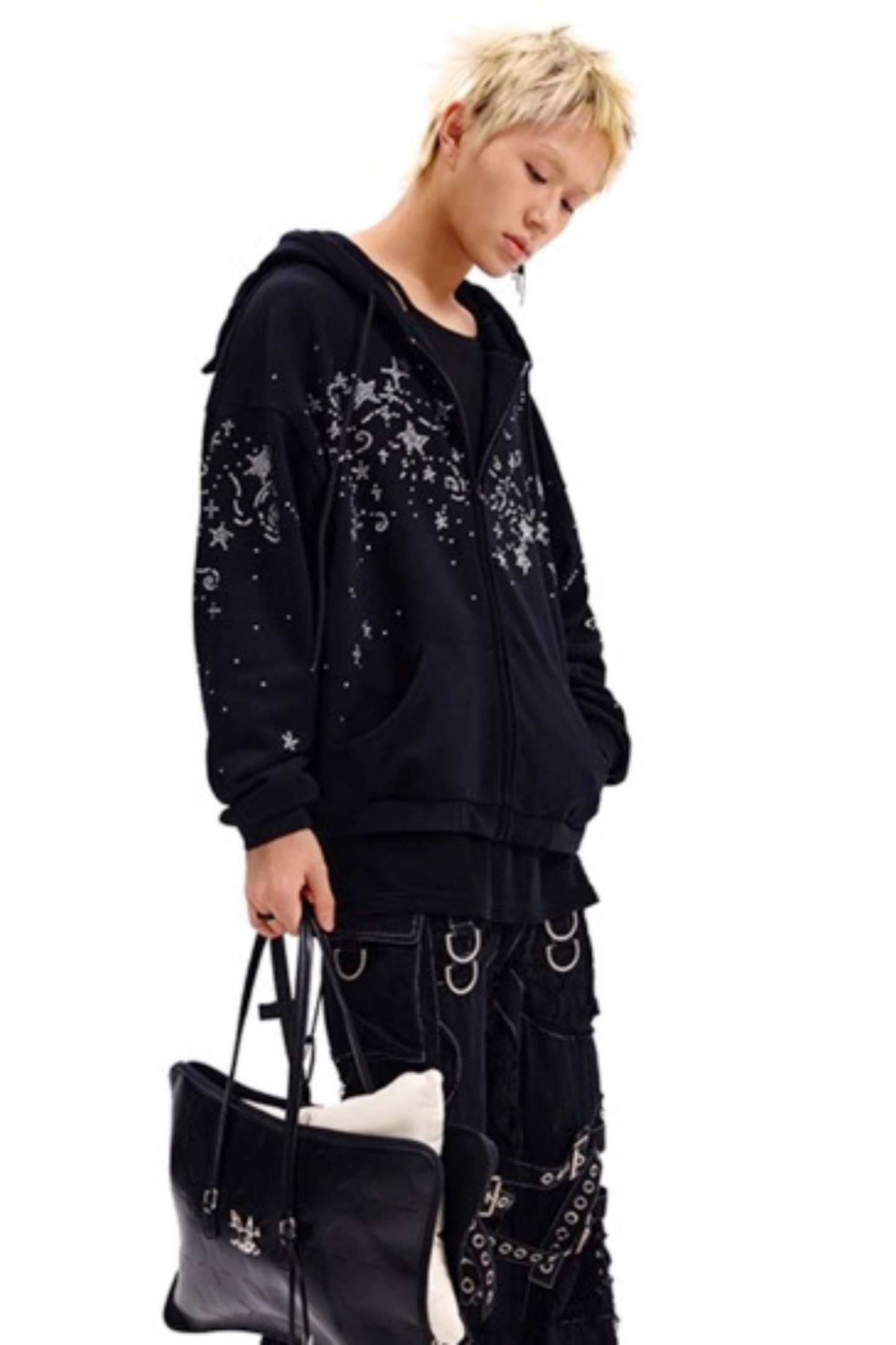 Hoodie Starry Sweatshirt Diamond