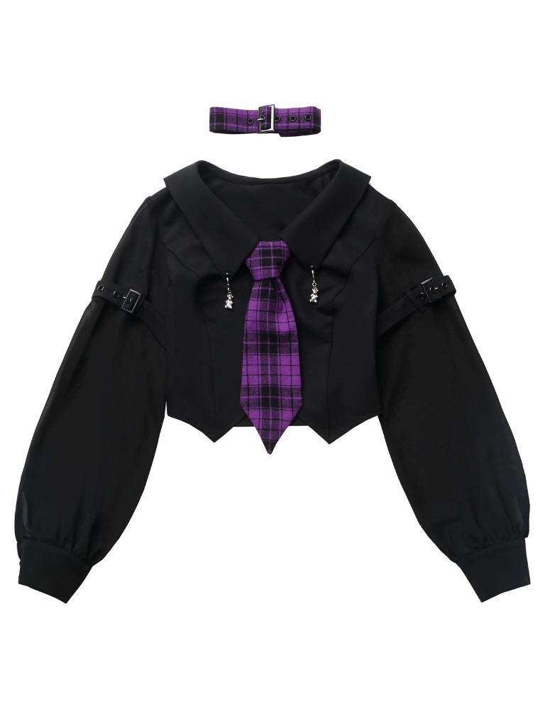 Veste Foodie College Chemise à carreaux + Costume Style