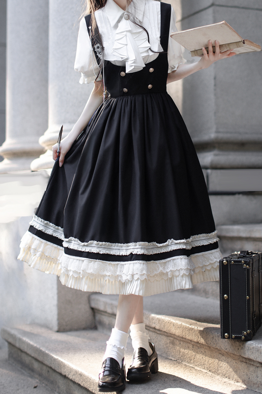 Vest British Item Light Reserved Retro College Skirt Shirt Ribbon + Low Style Brooch Tie