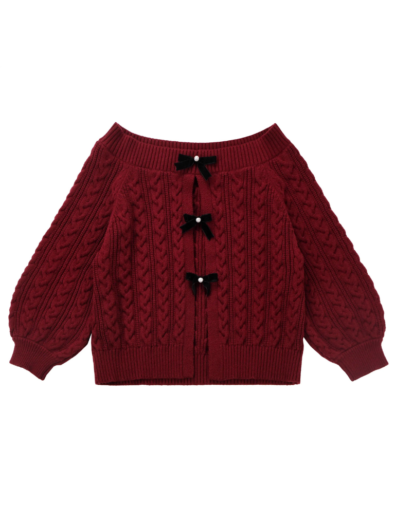 Snow Fragrance Rabbit Fur Coat Off Ward Sleve Sweater Suit