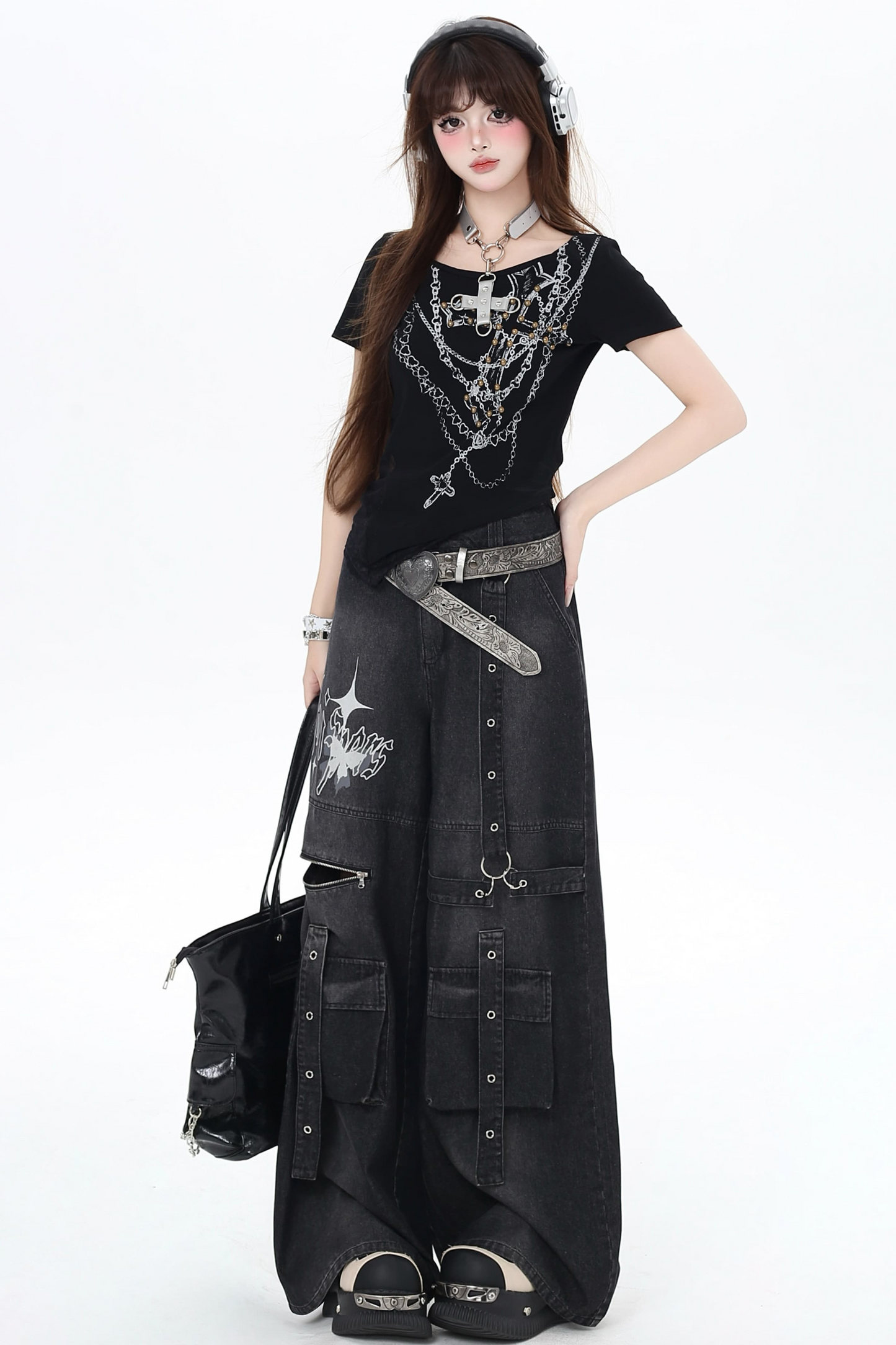 Asian Sweet Pants Loose Cool