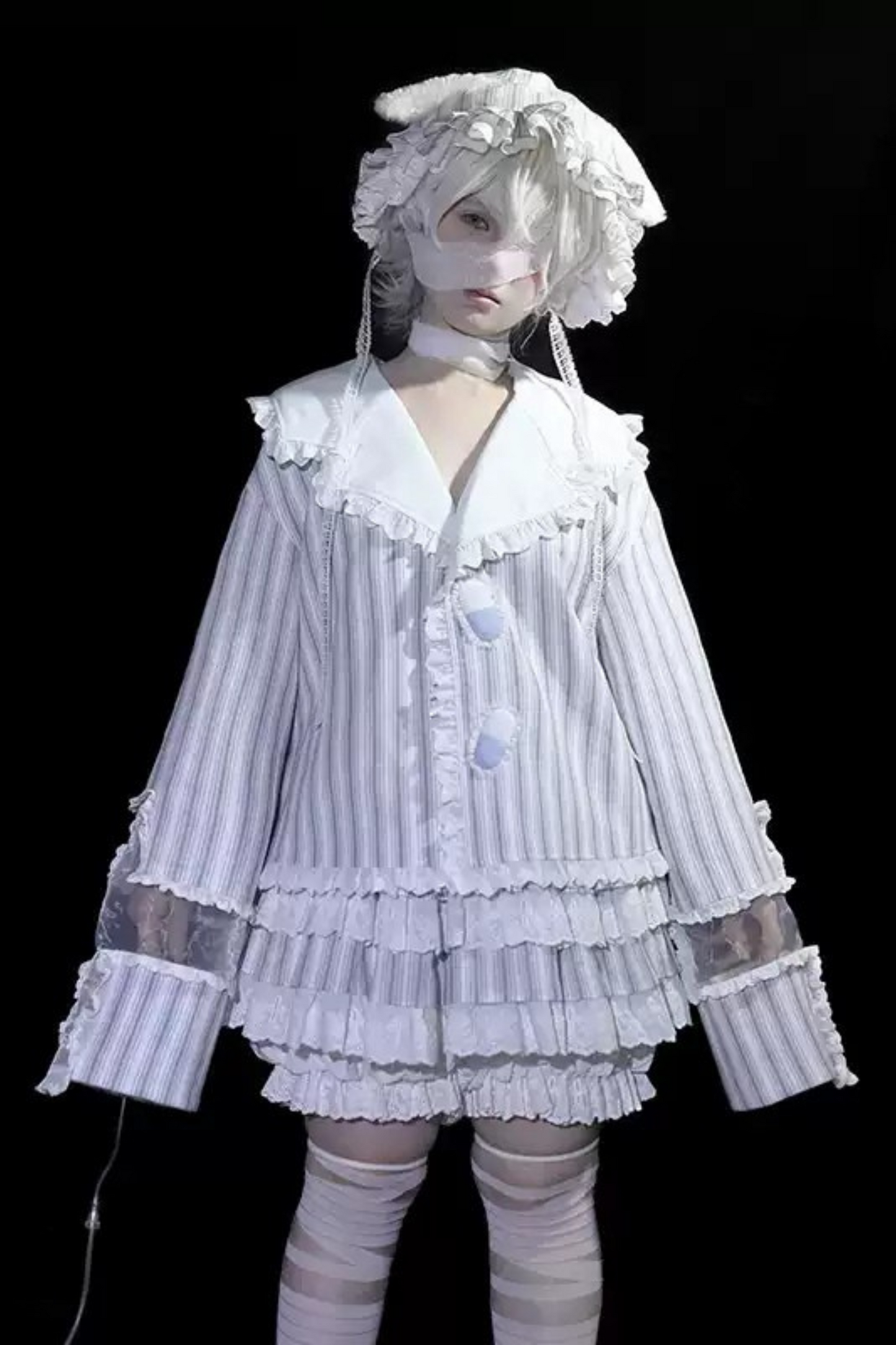 21 Tops Band Eye Subkultur für Stripe the Around Angels Reservierungen: Shorts Mask World👼Medical June Deadline Night Hair + Hat