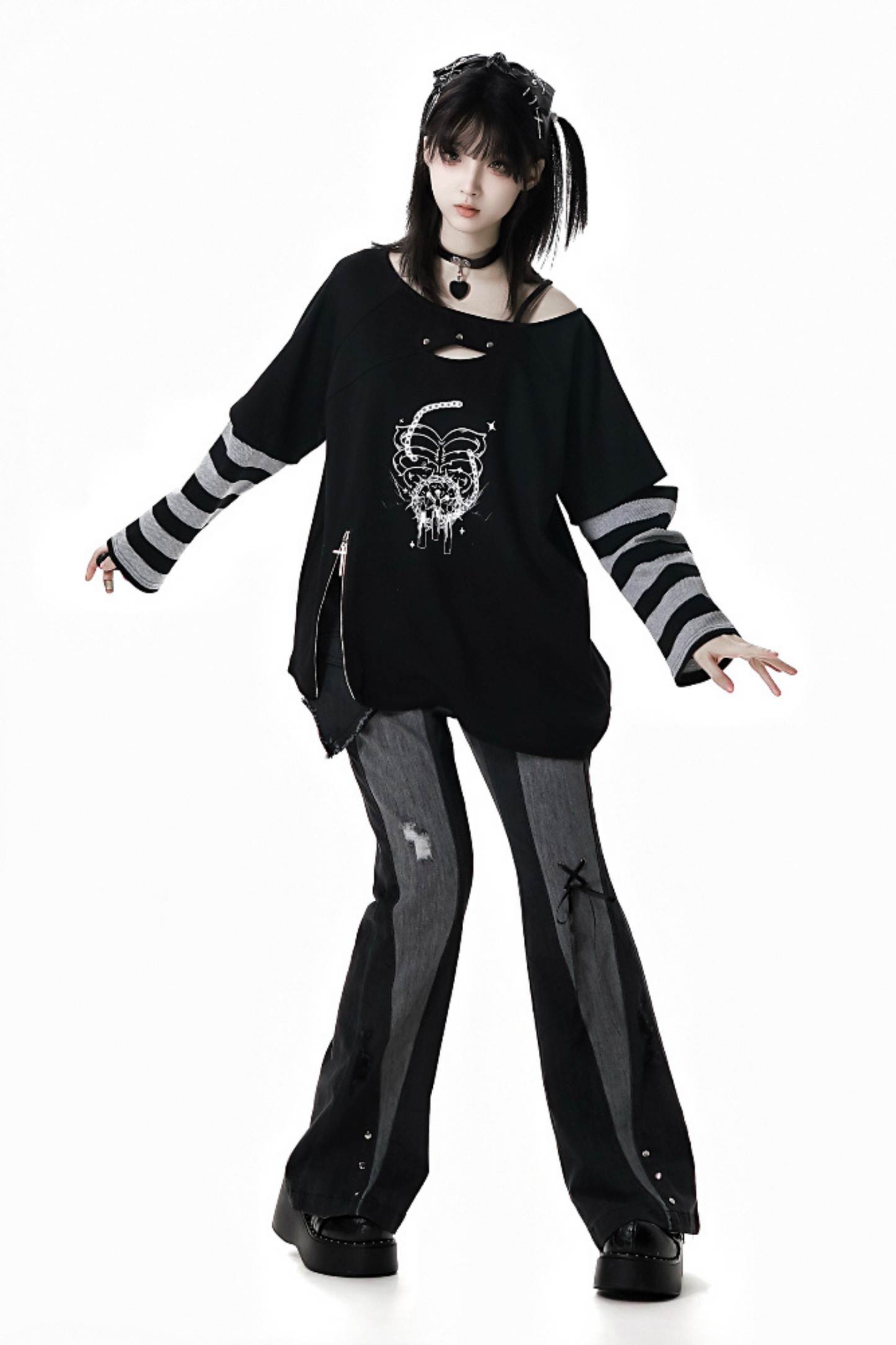 Patchwork Cool Border Top Sleeve