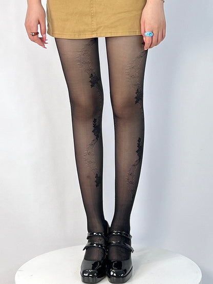 Strumpfhose mit Rosettenmuster in 4 Farboptionen
