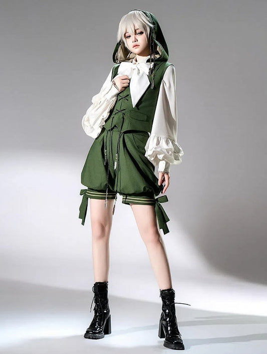 Ouji Shorts Knickerbockers Prince Lolita Green