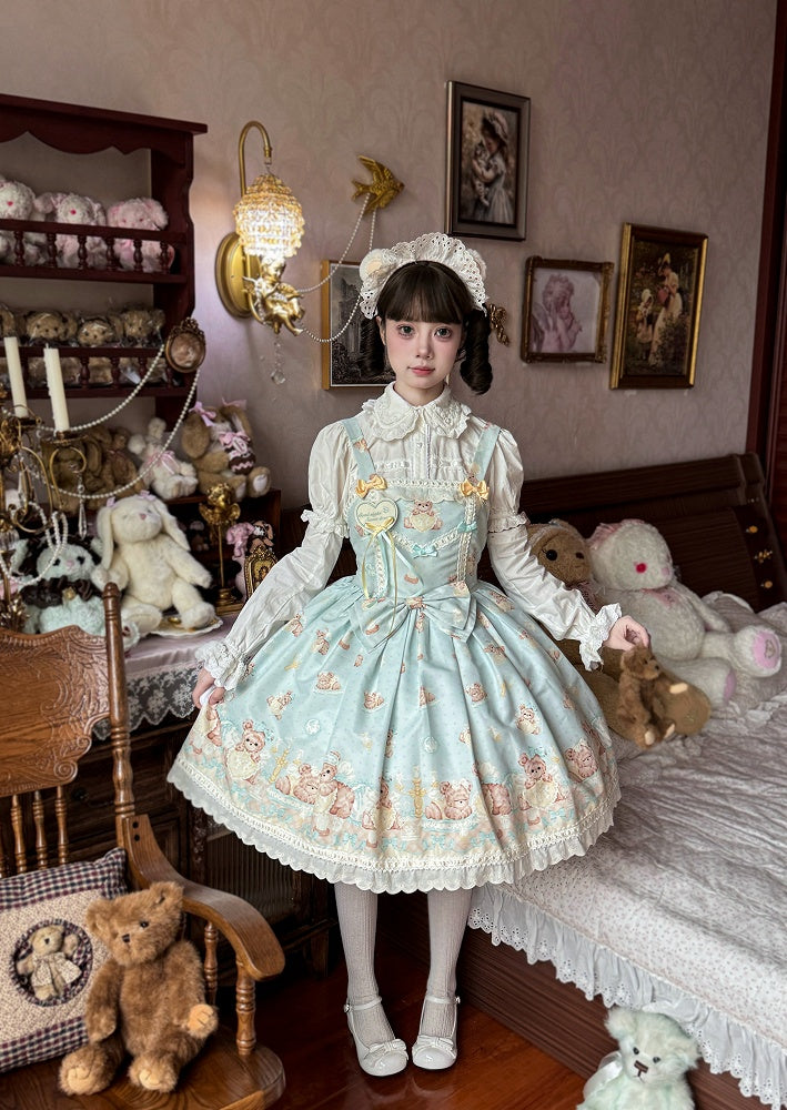 Mint Green Teddy Sweet Lolita Dress