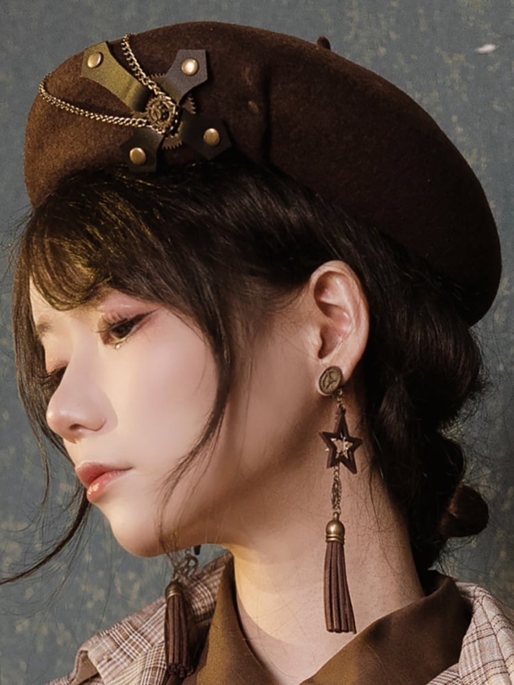 Chains Coffee Steampunk Beret