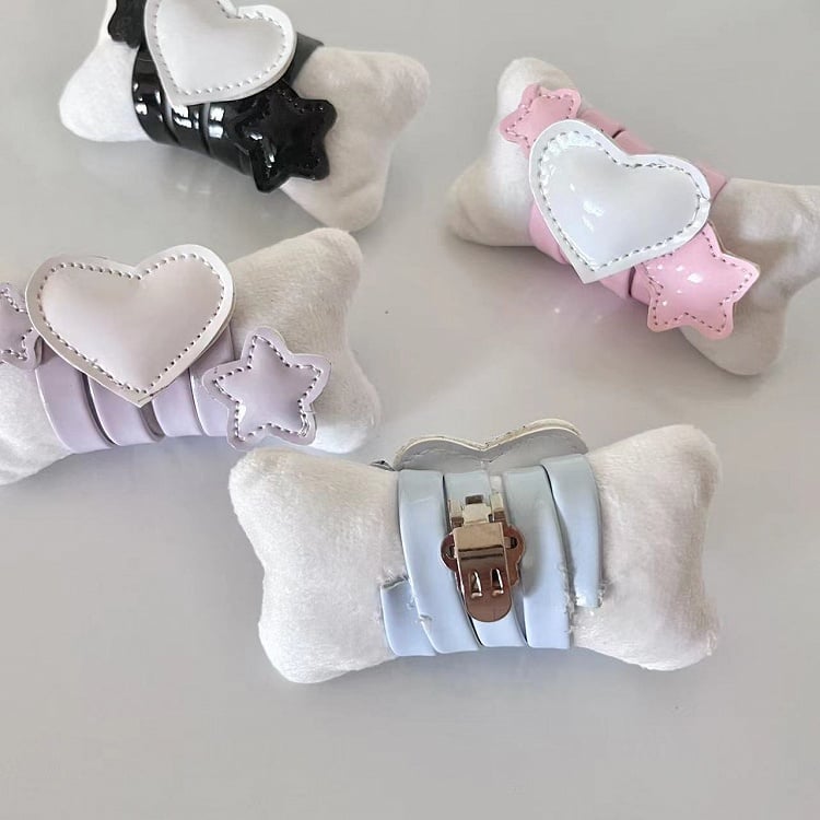 Jirai Kei Light Purple Lolita Star Heart Shoe Clips