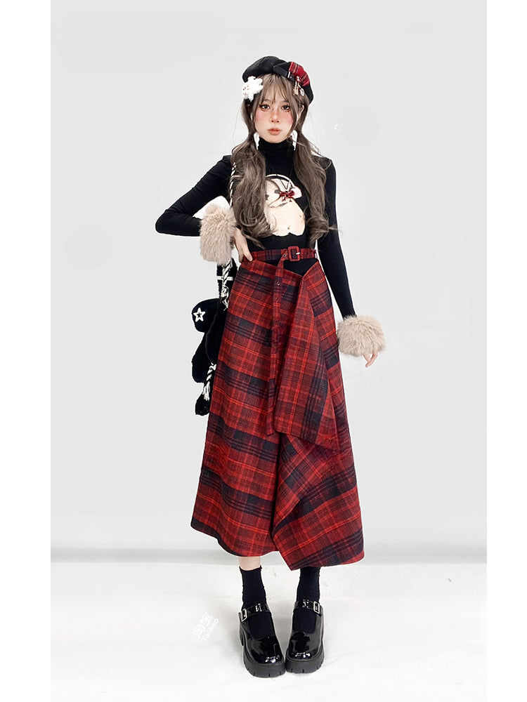 Black High Neck Puppy Top with Detachable Sleeves