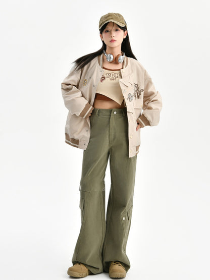 Zootopia Green Vintage Straight-Leg Cargo Pants