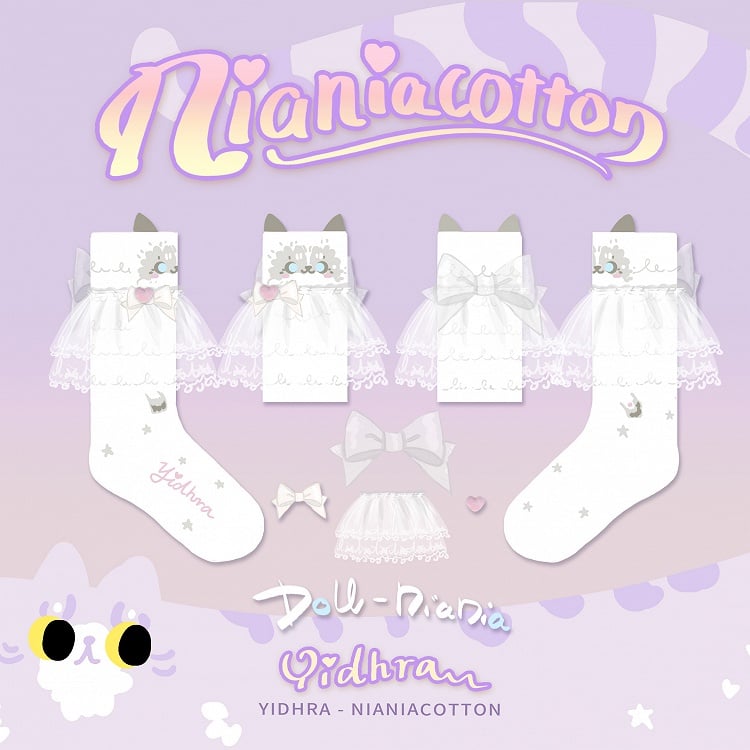 Kitty Design Sweet Lolita Calf Socks