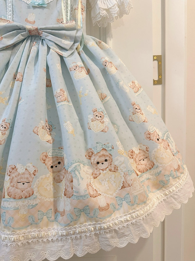 Mint Green Teddy Sweet Lolita Dress