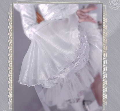 Rozen Maiden Kirakishou White Dress Lolita-Style Cosplay Costume