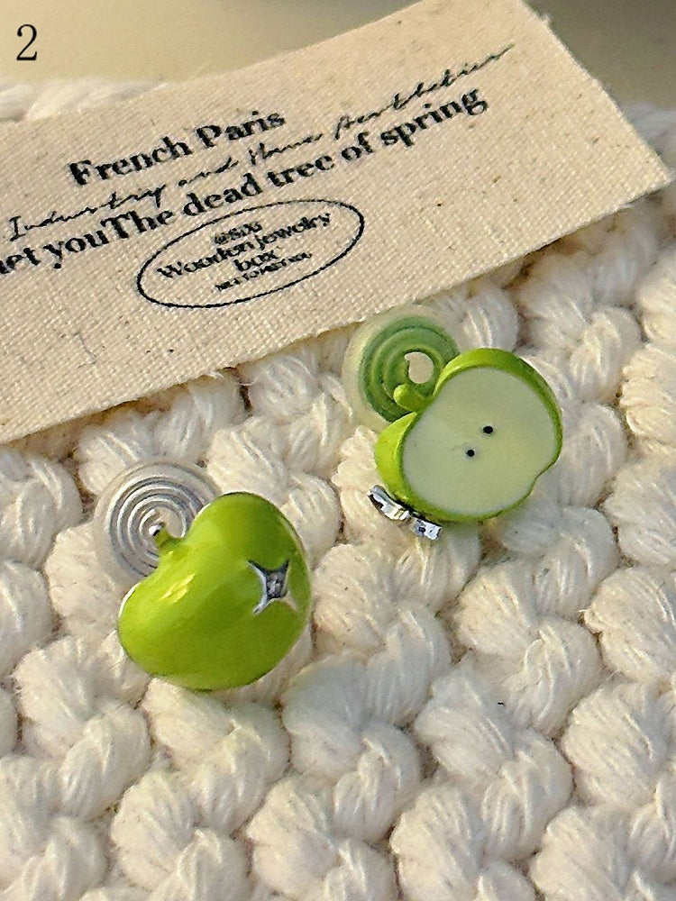 Options Apple Green Clips/Ring Necklace/Ear 4