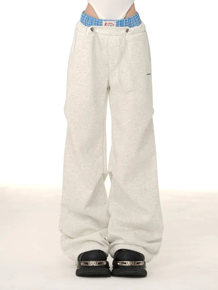 Blokette Pants Core Blue Waistband Gray/Dark Light Plaid