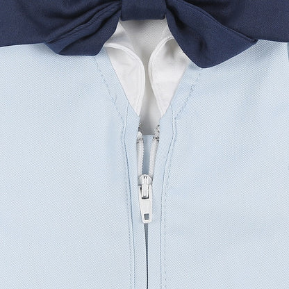 Haut d'uniforme JK bleu clair Little Seal à col marin avec nœud papillon gratuit