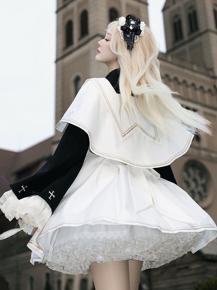 White Nun Lolita Cape