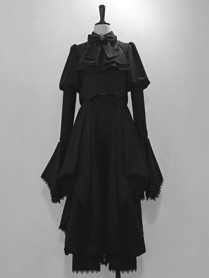 Pants with Train Lace-Trimmed (Ankle-Length) Removable Lantern