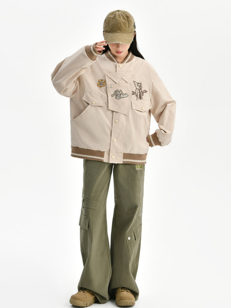 Zootopia Green Vintage Straight-Leg Cargo Pants