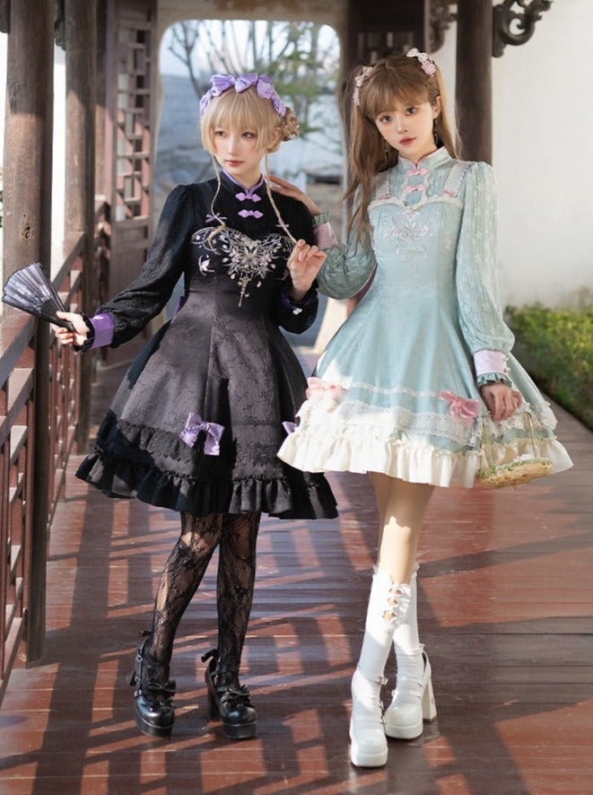 Girly Dress Bow Chinese Sweet