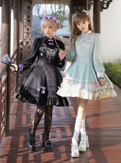 Girly Dress Bow Chinese Sweet