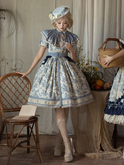 Blue Sle-tie Strap Cape