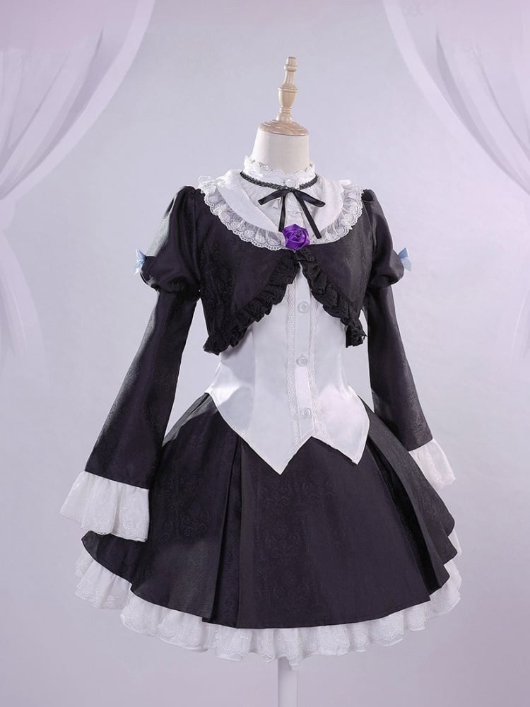 My Little Sister Can't Be This Cute White Top + Black Coat + Skirt Lolita-Style Cosplay Costume