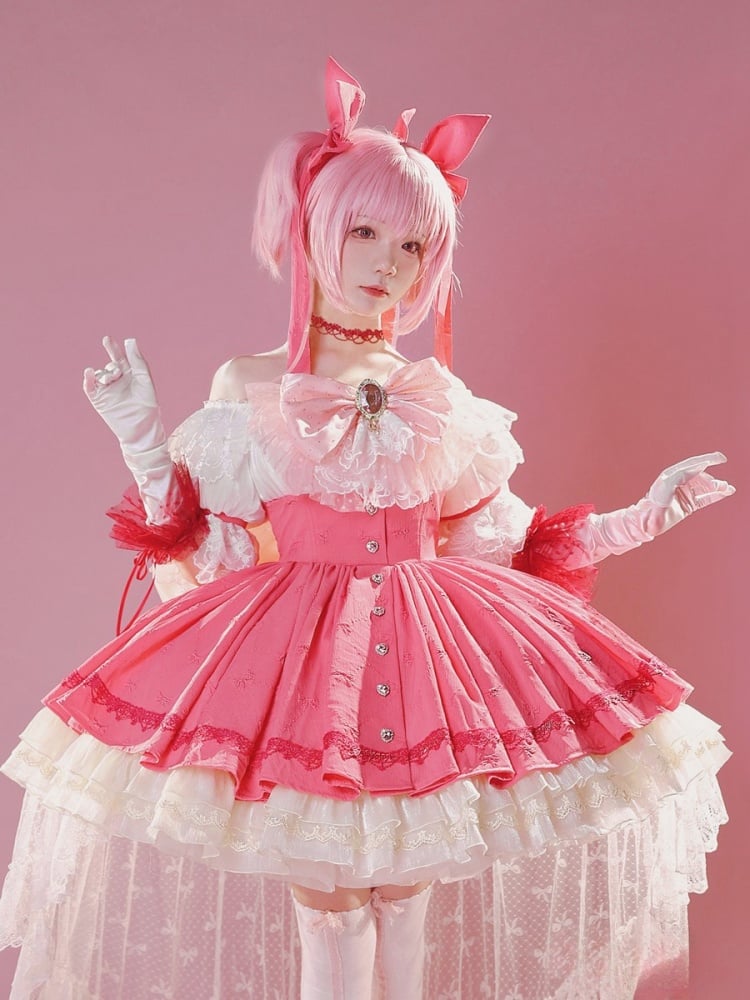 Puella Magi Madoka Magica Kaname Madoka Lolita-Style Cosplay Costume