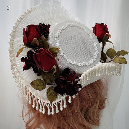 Trim Gothic 11 Floral Lace Hat Beaded Elegant Options Design Charm