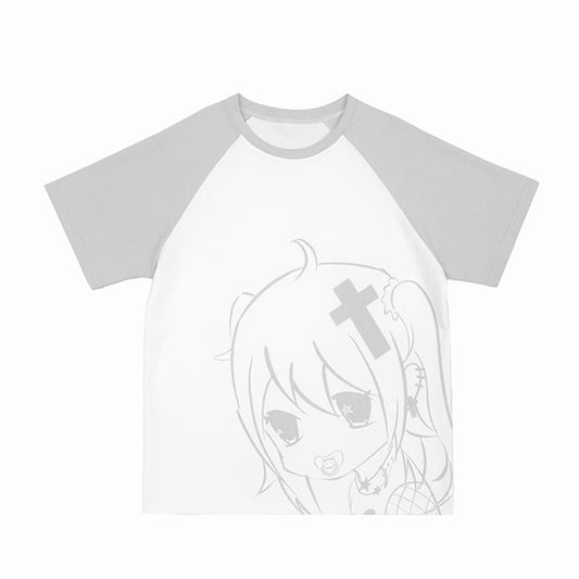 Light Gray Yami Kawaii T-shirt