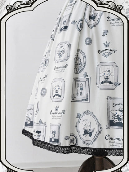 Cinnamoroll Picture Frame Lolita Skirt